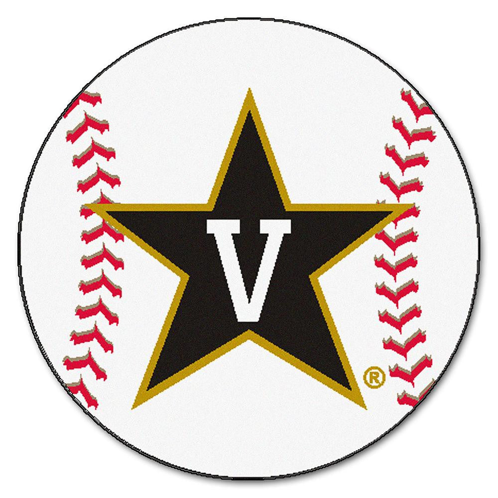 Vanderbilt Commodores NCAA Baseball Round Floor Mat (29)