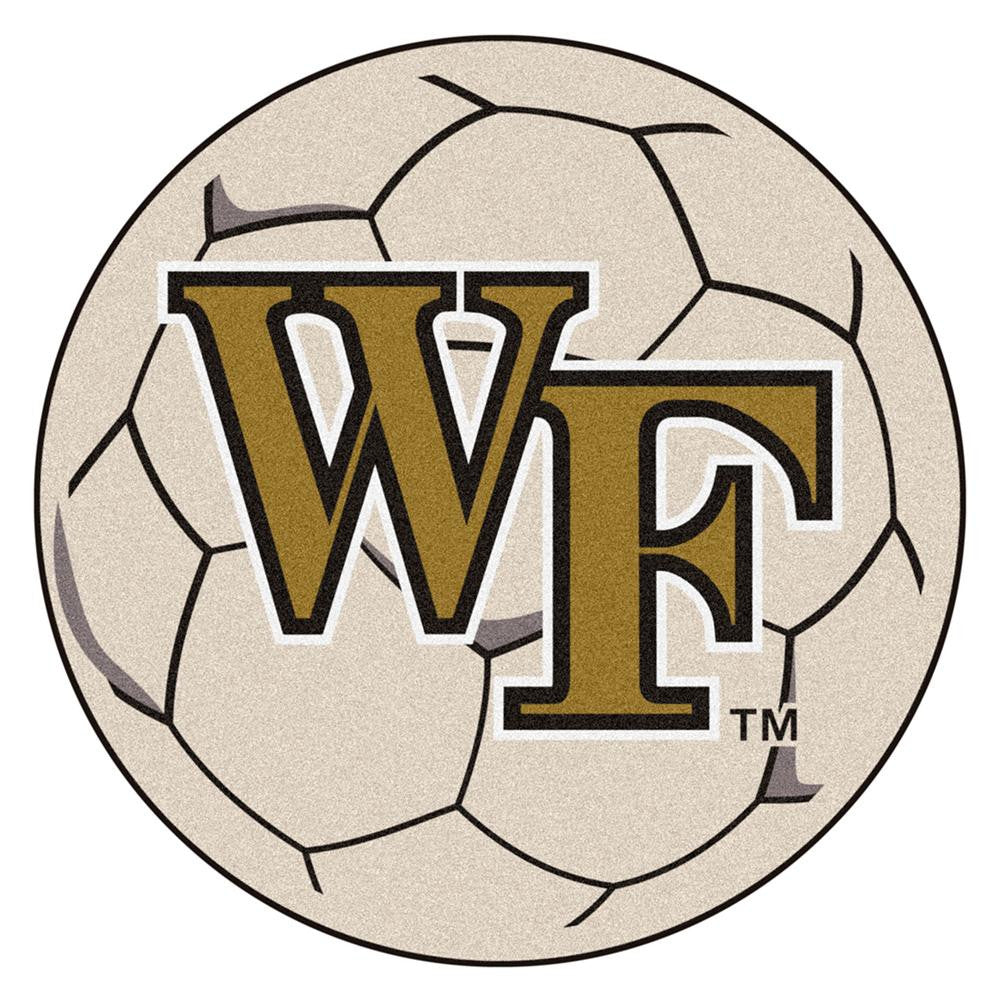 Wake Forest Demon Deacons NCAA Soccer Ball Round Floor Mat (29)