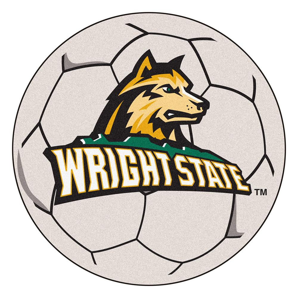 Wright State Raiders NCAA Soccer Ball Round Floor Mat (29)