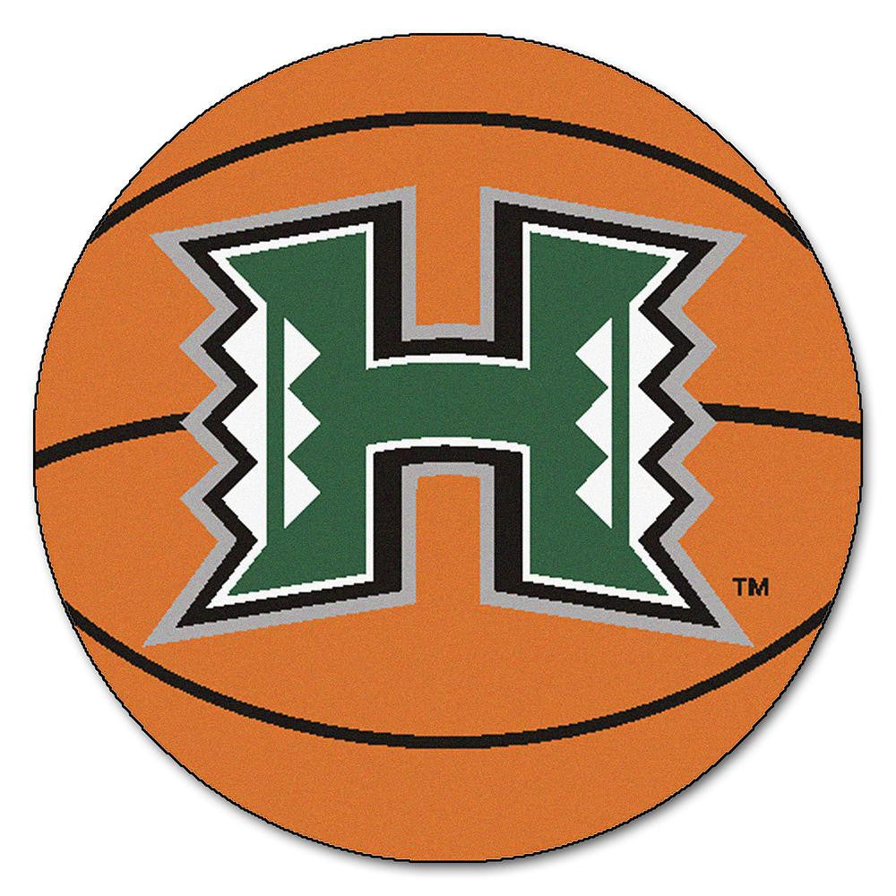Hawaii Rainbow Warriors NCAA Basketball Round Floor Mat (29)