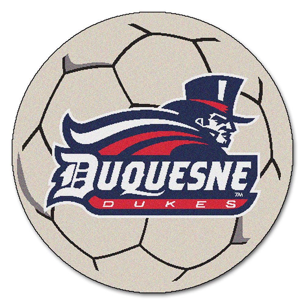 Duquesne Dukes NCAA Soccer Ball Round Floor Mat (29)