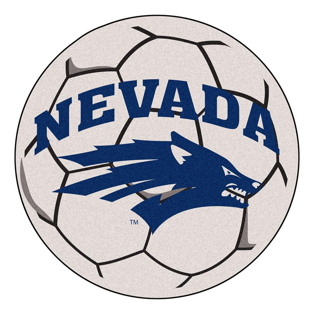 Nevada Reno Wolf Pack NCAA Soccer Ball Round Floor Mat (29)