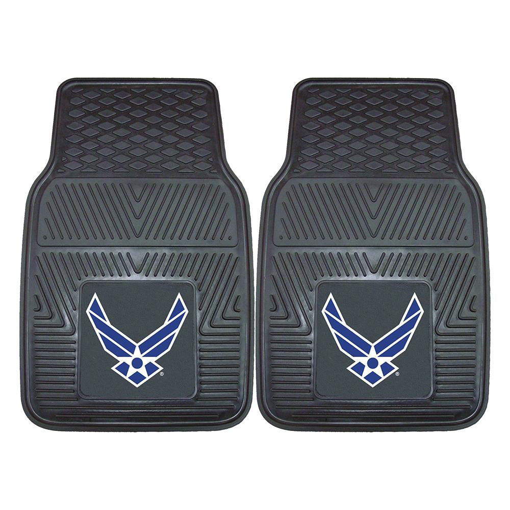 US Air Force Armed Forces Heavy Duty 2-Piece Vinyl Car Mats (18x27)