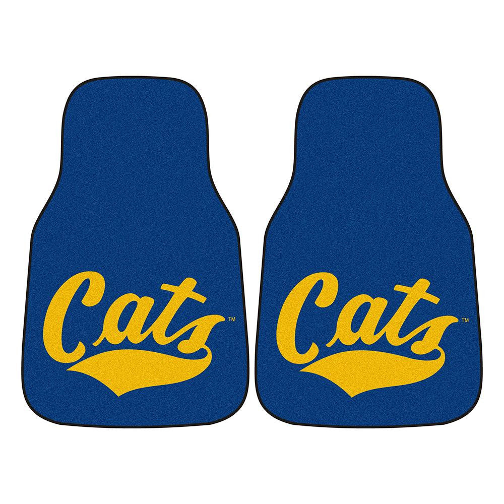 Montana State Bobcats NCAA 2-Piece Printed Carpet Car Mats (18x27)
