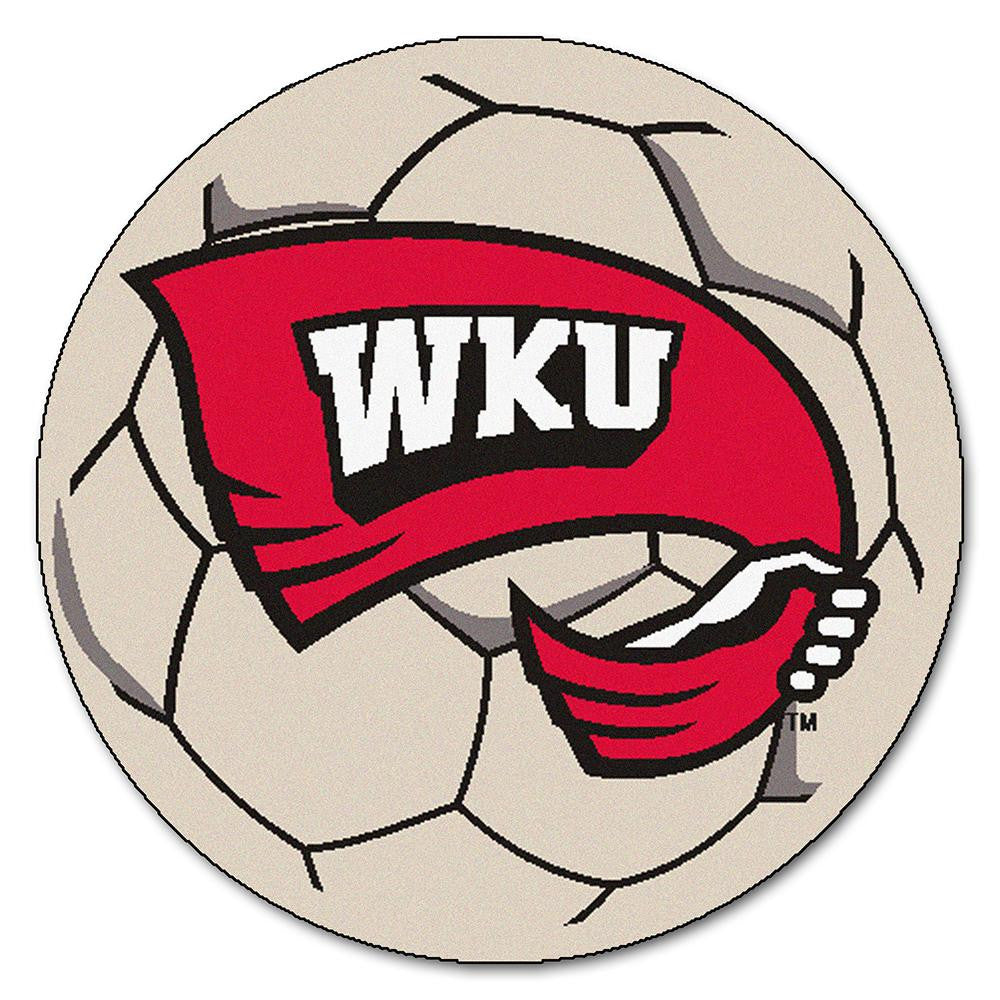 Western Kentucky Hilltoppers NCAA Soccer Ball Round Floor Mat (29)