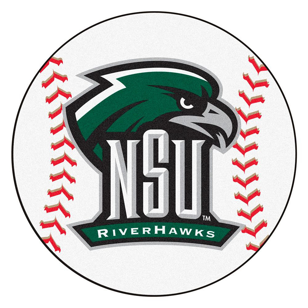 Northeastern Huskies NCAA Baseball Round Floor Mat (29)