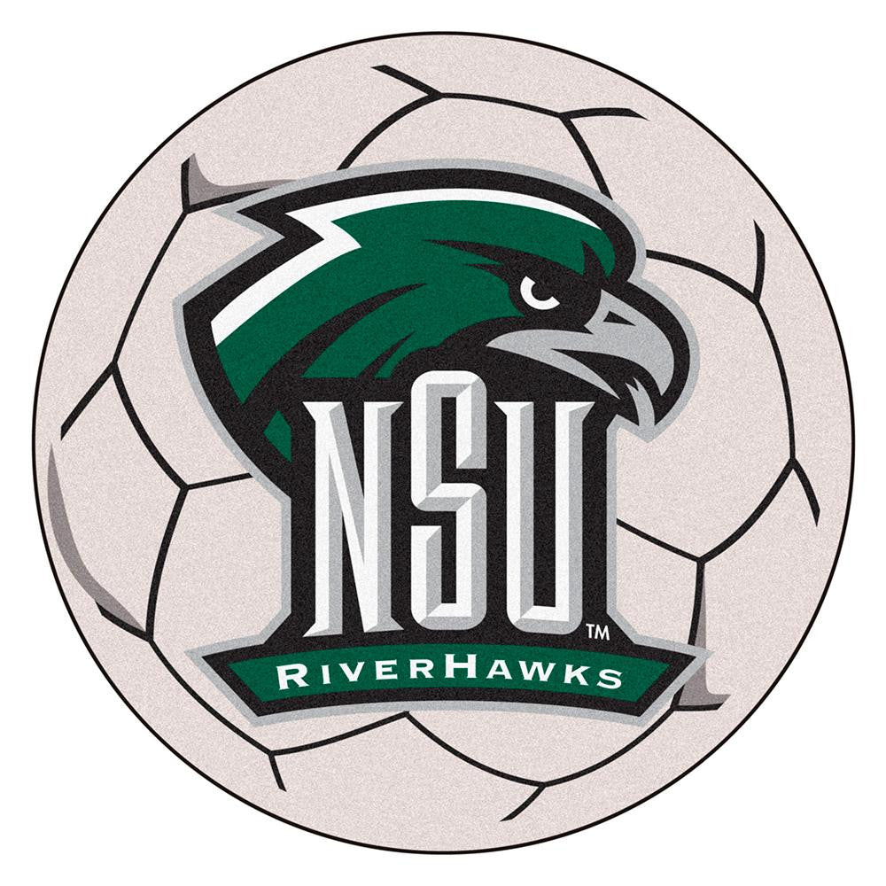 Northeastern Huskies NCAA Soccer Ball Round Floor Mat (29)