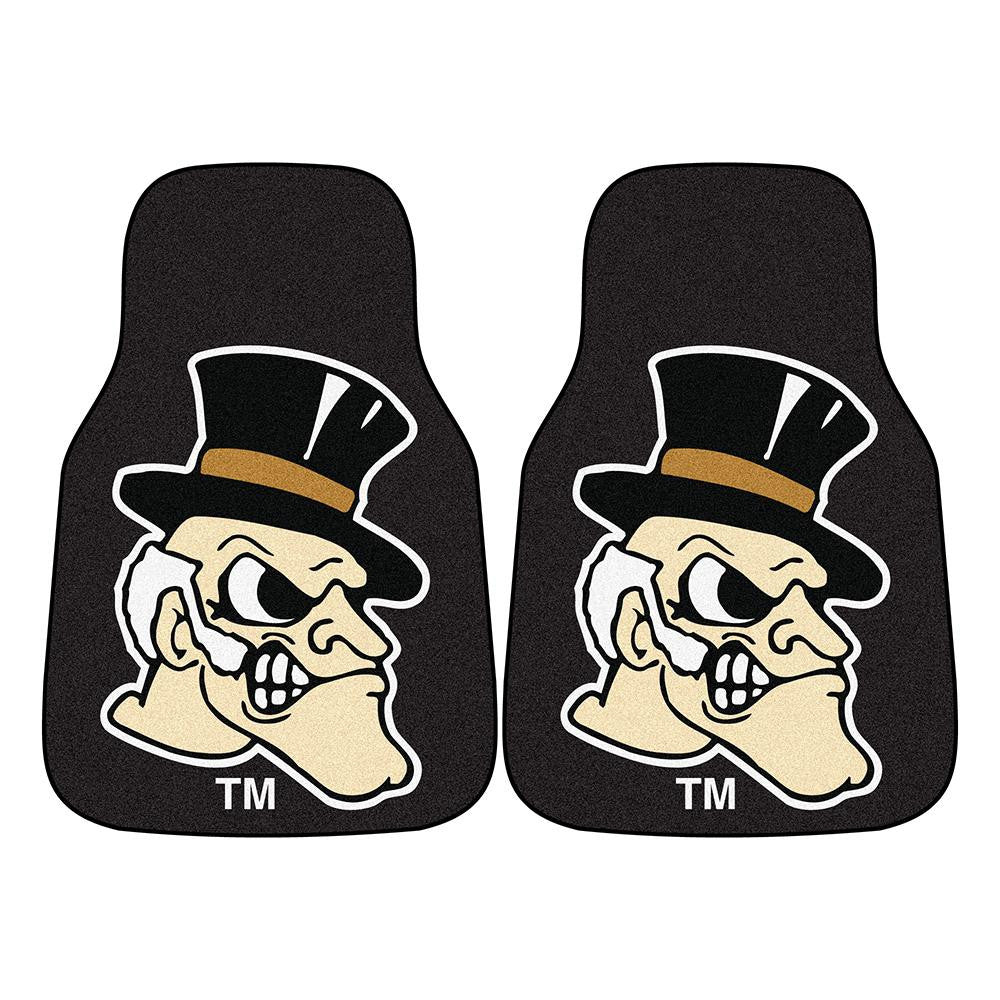 Virginia Tech Hokies NCAA 2-Piece Printed Carpet Car Mats (18x27)