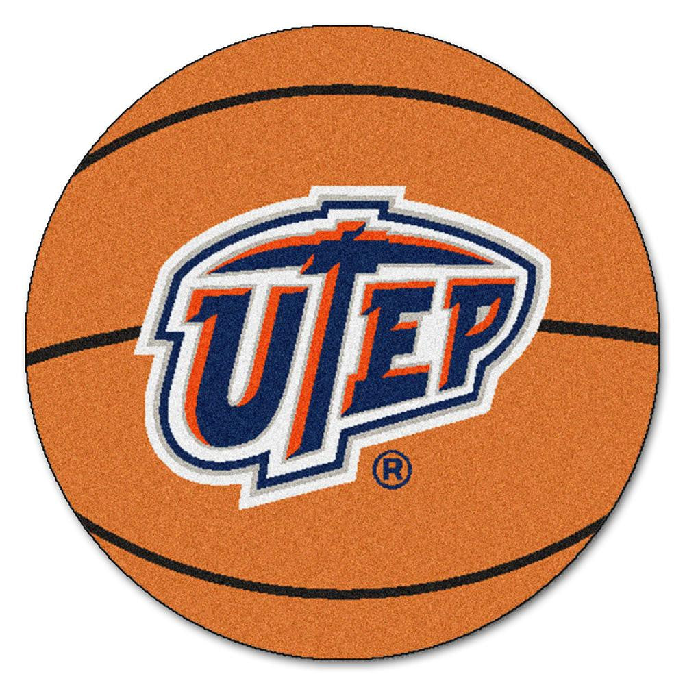 UTEP Miners NCAA Basketball Round Floor Mat (29)