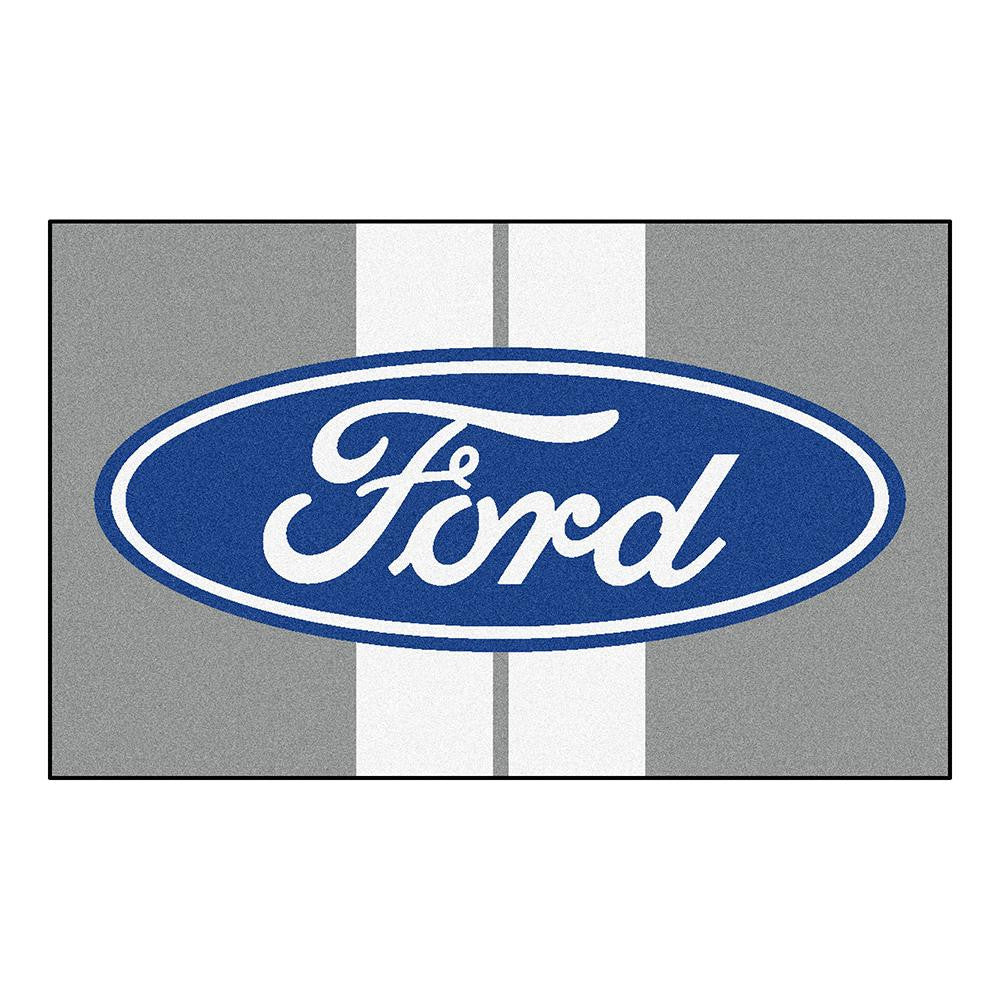 Ford Ford Oval with Stripes 4x6 Rug (46x72)