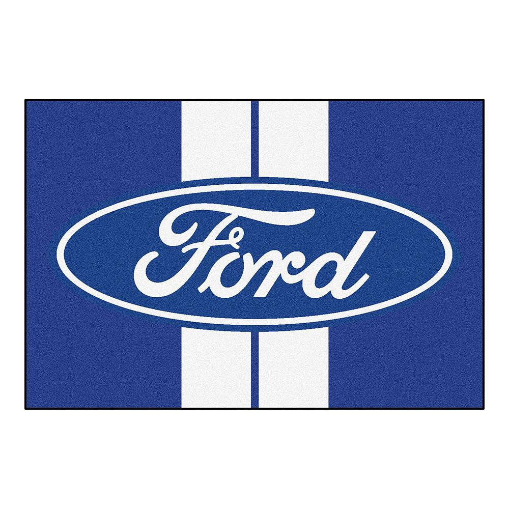 Ford Ford Oval with Stripes 5x8 Rug (60x92)
