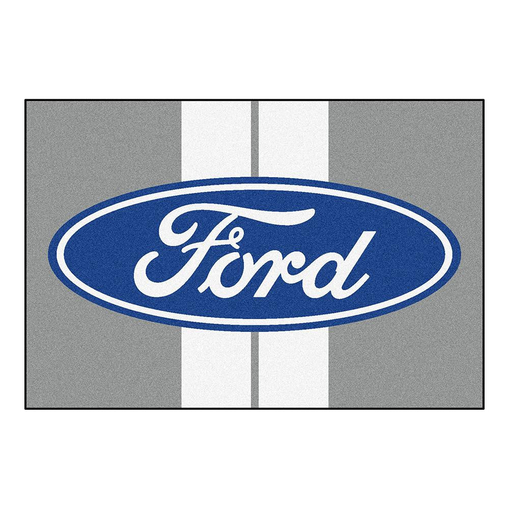 Ford Ford Oval with Stripes 5x8 Rug (60x92)