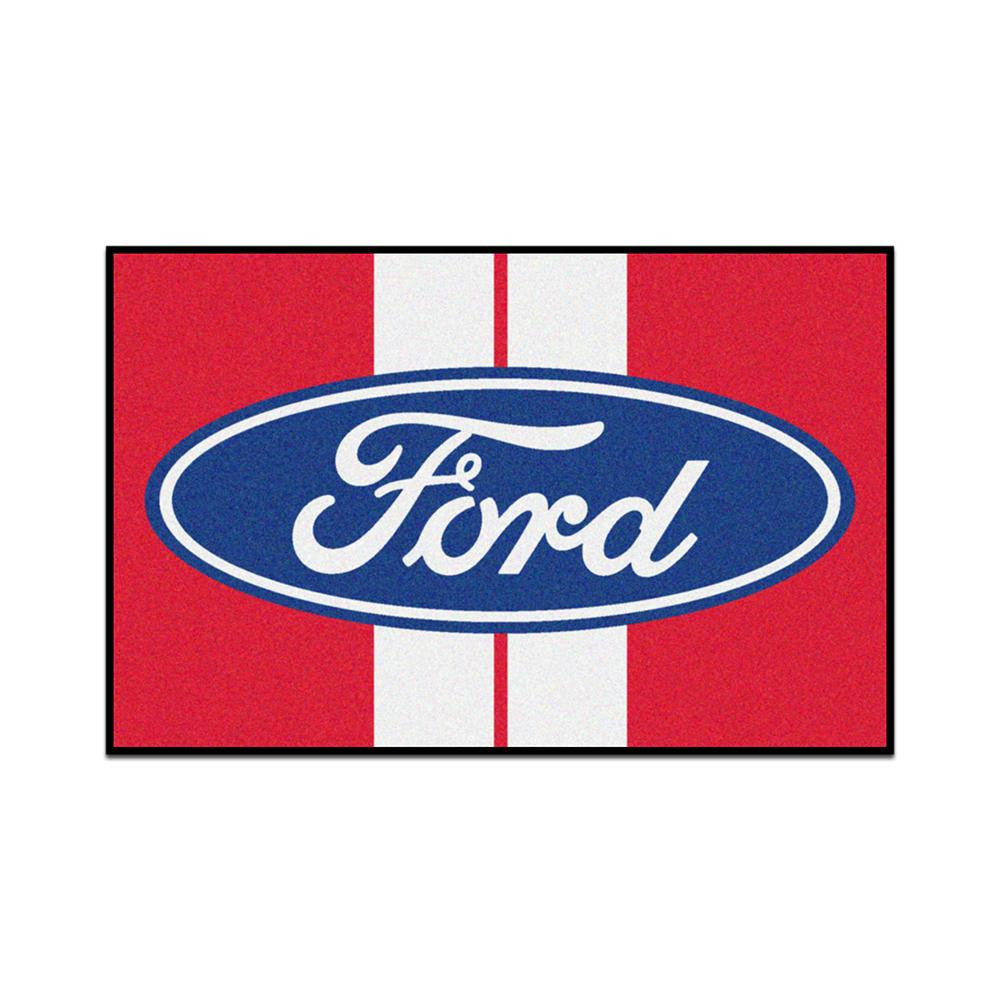 Ford Ford Oval with Stripes Starter Floor Mat (20x30)
