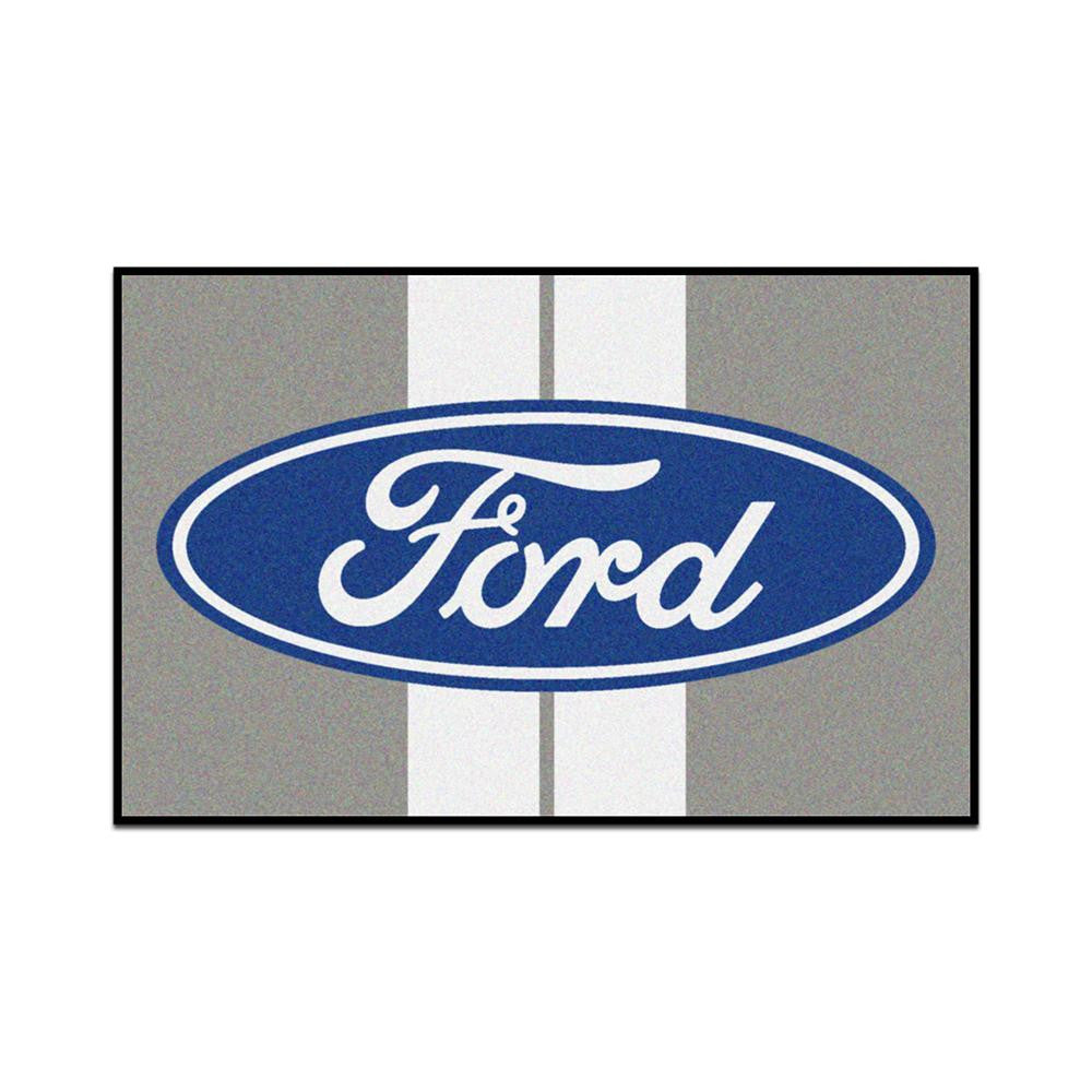 Ford Ford Oval with Stripes Starter Floor Mat (20x30)
