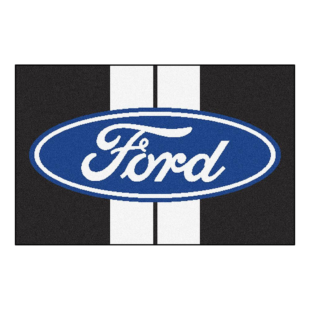 Ford Ford Oval with Stripes Starter Floor Mat (20x30)