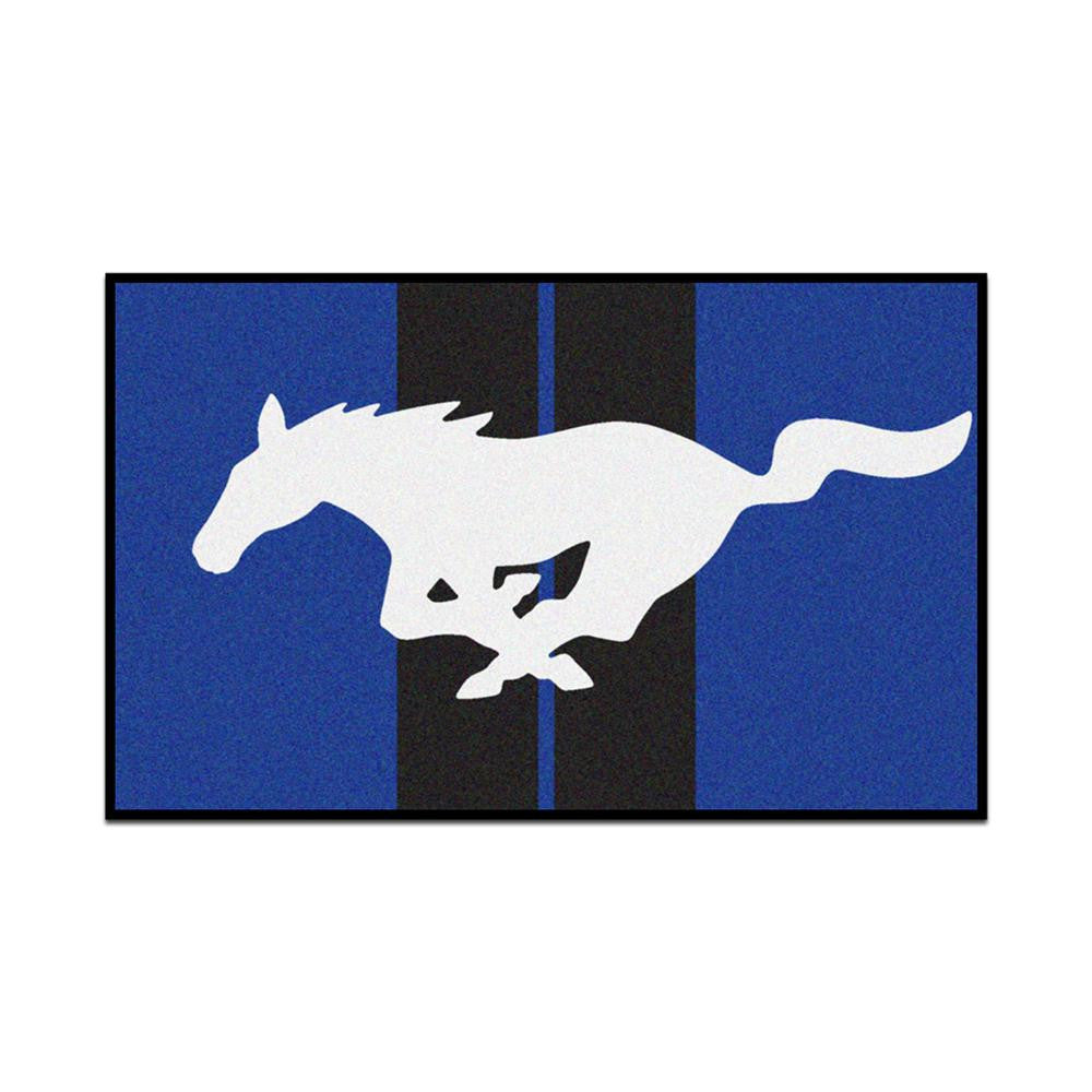 Ford Mustang Horse 4x6 Rug (46x72)