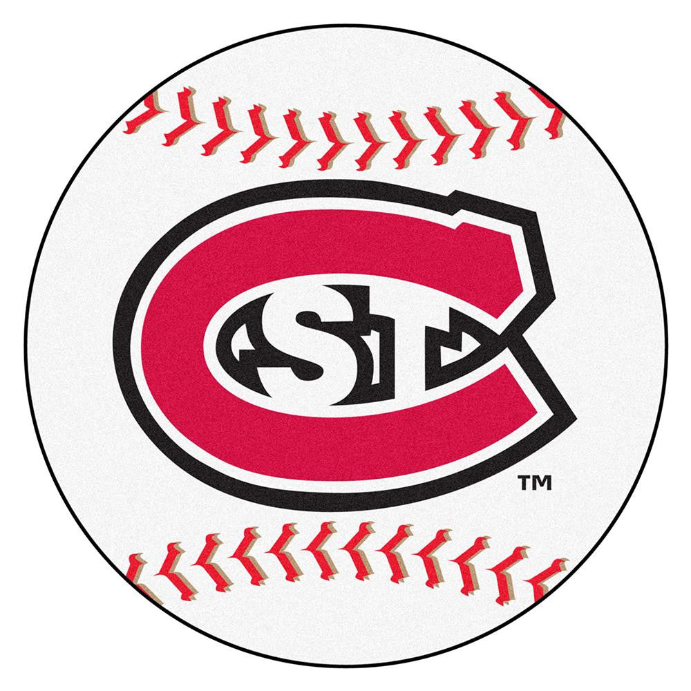 Saint Cloud State Huskies NCAA Baseball Round Floor Mat (29)