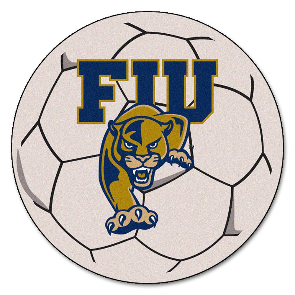 Florida International Golden Panthers NCAA Soccer Ball Round Floor Mat (29)