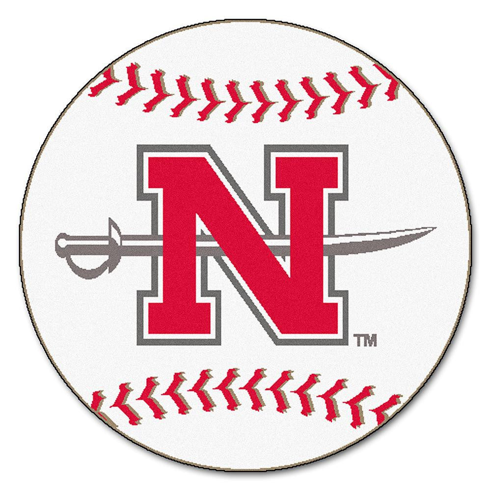 Nicholls State Colonels NCAA Baseball Round Floor Mat (29)