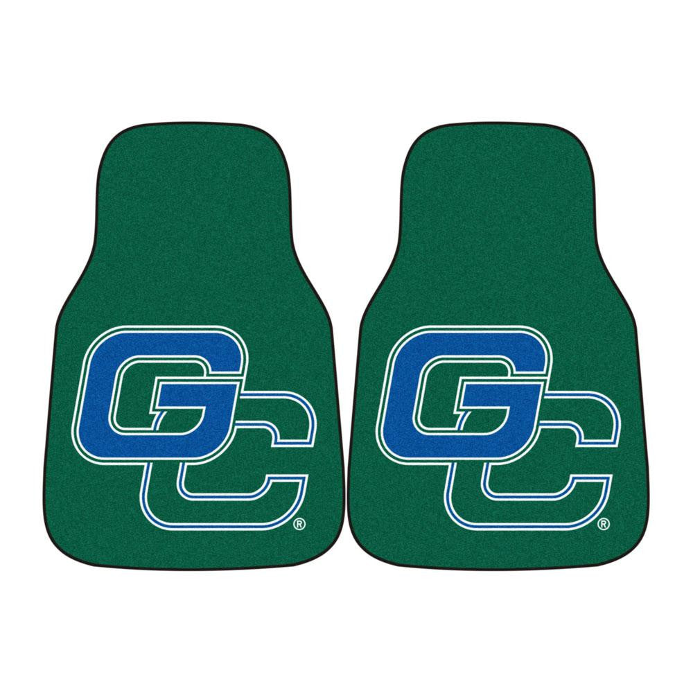 Georgia College and State Bobcats NCAA 2-Piece Printed Carpet Car Mats (18x27)