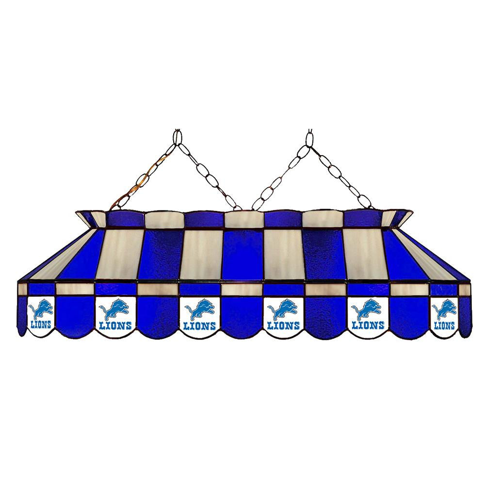 Detroit Lions NFL 40 Inch Billiards Stained Glass Lamp