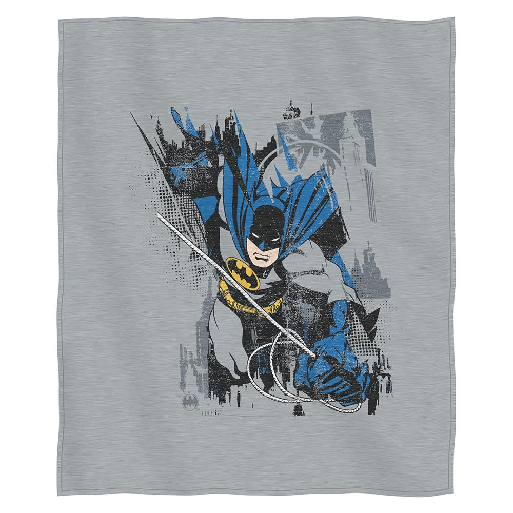 Batman Bat Jump Sweatshirt Throw (50 x 60)