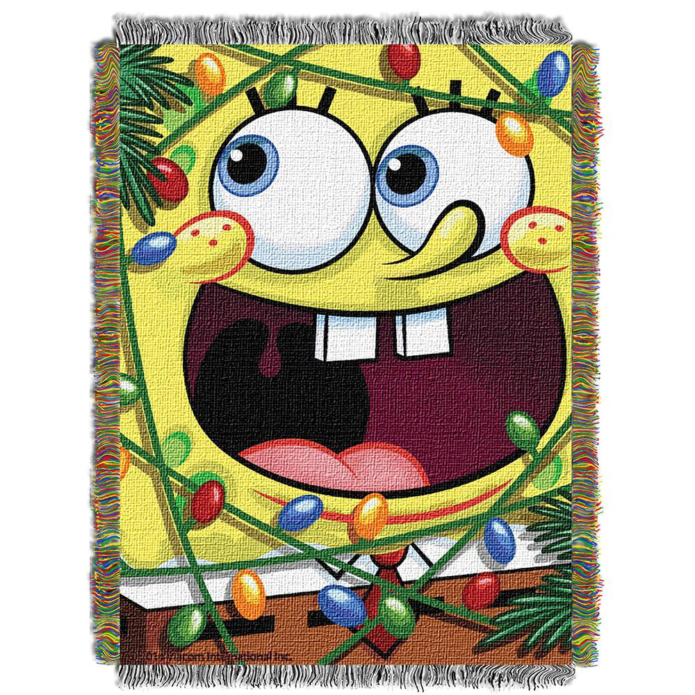 Spongebob Fa La La Bob Woven Tapestry Throw (48inx60in)