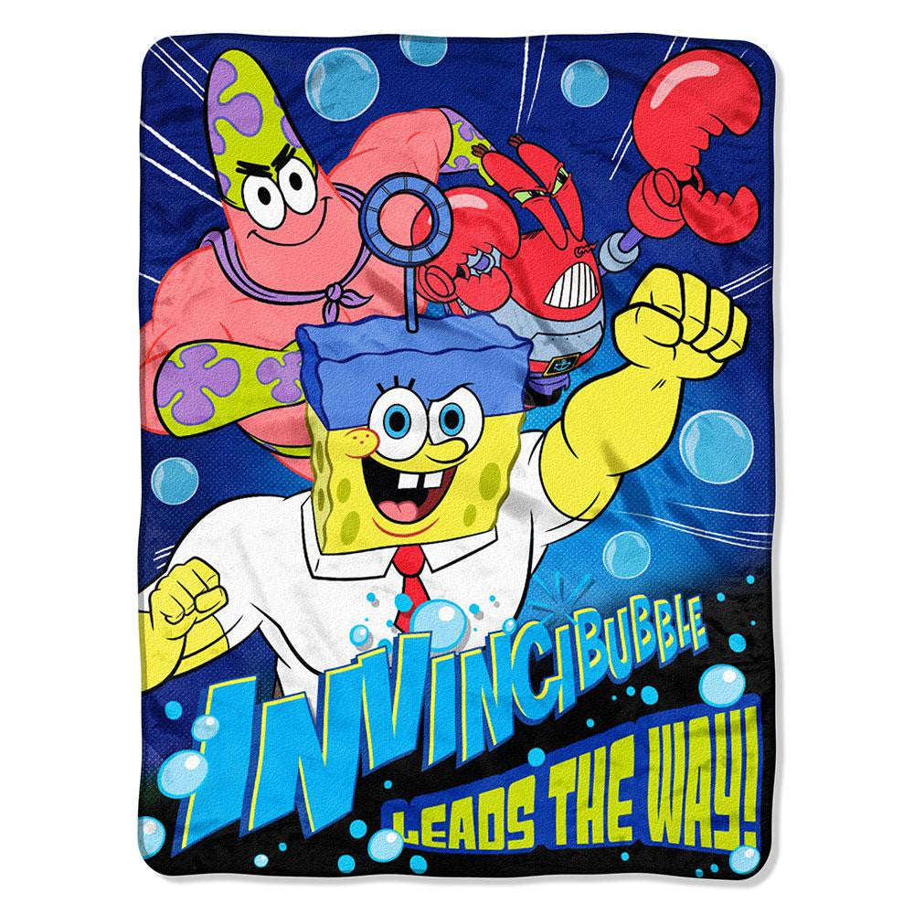 SpongeBob Movie Lead The Way Micro Raschel Blanket (46in x 60in)