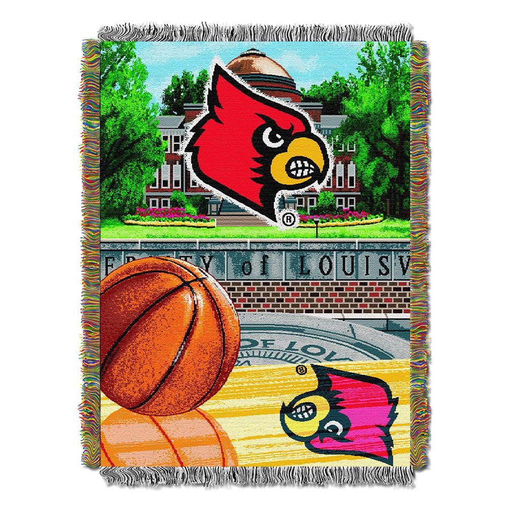 Louisville Cardinals NCAA Woven Tapestry Throw (Home Field Advantage) (48x60)