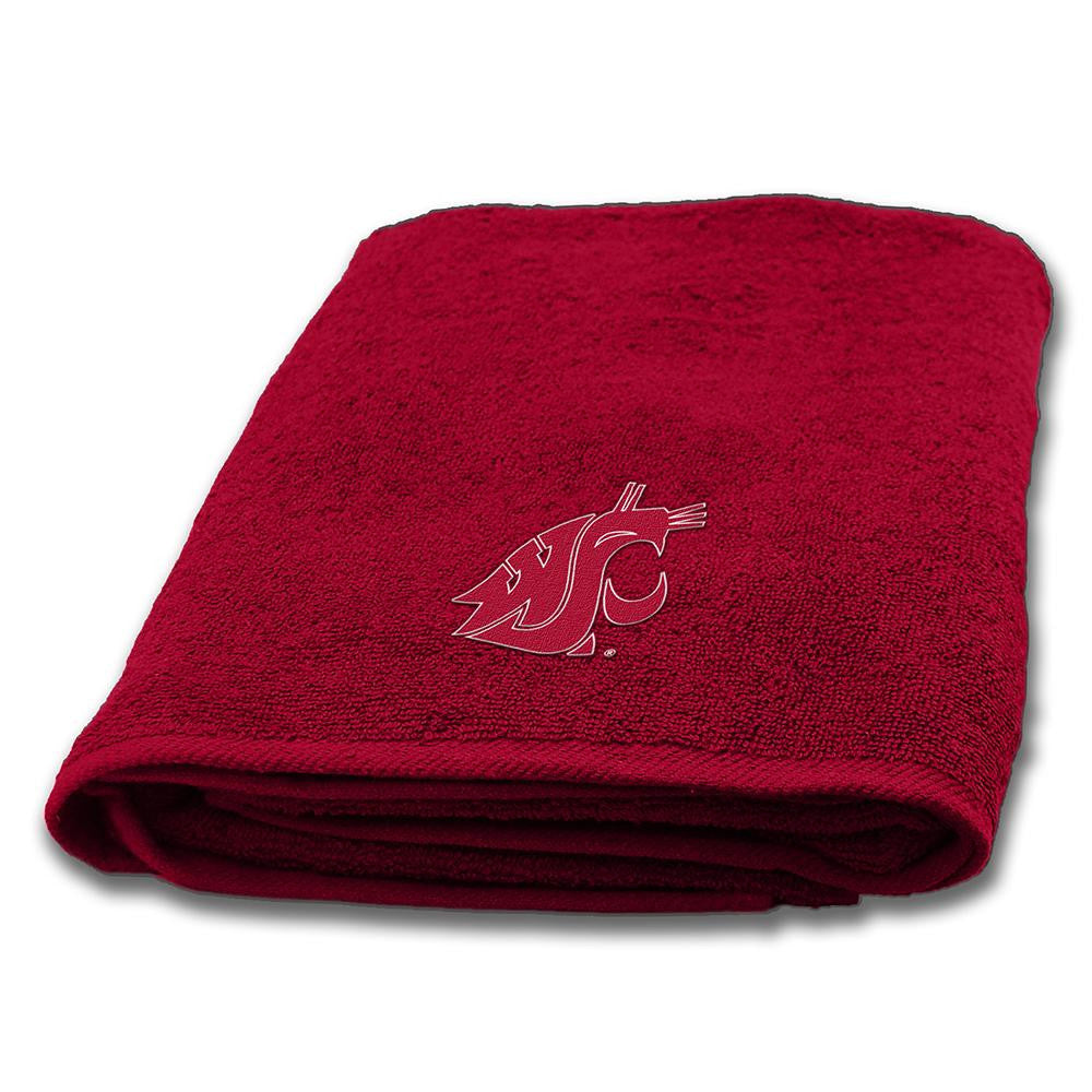 Washington State Cougars NCAA Applique Bath Towel