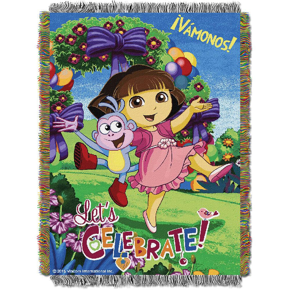 Dora Celebrate Dora 051 Woven Tapestry Throw Blanket (48x60)