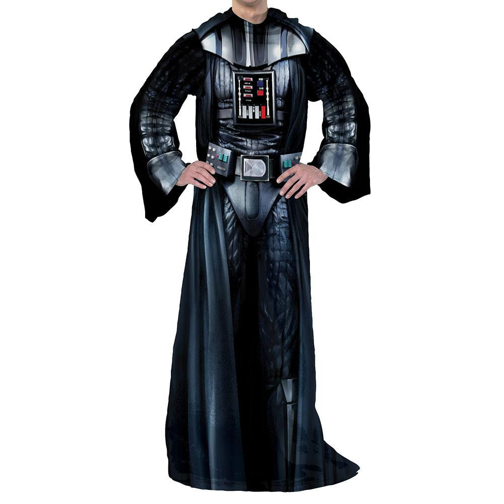 Star Wars Classic - Being Darth Vader Adult Uniform Comfy Throw Blanket w- Sleeves
