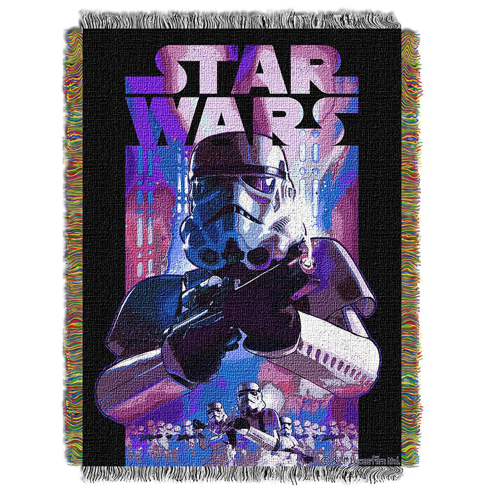 Star Wars Storm Ahead Woven Tapestry Throw (48inx60in)