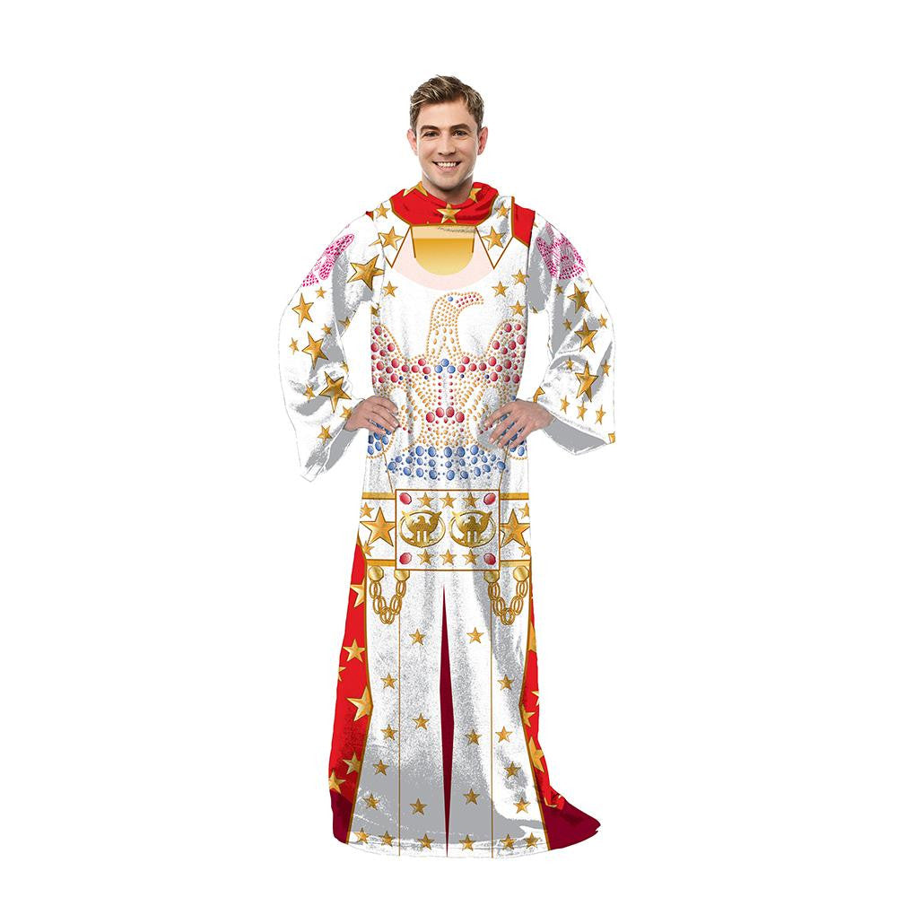 Elvis Presley Jumpsuit Adult Comfy Throw Blanket with Sleeves