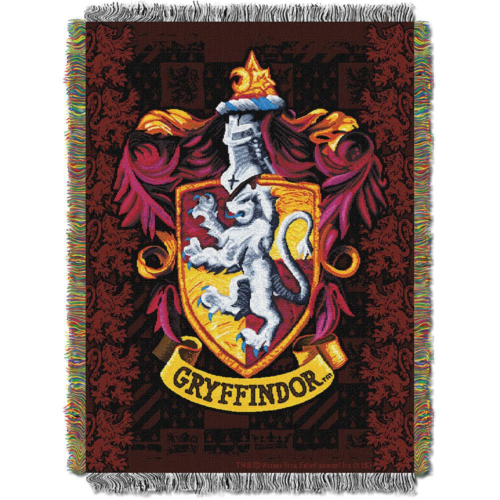Harry Potter Gryffindor Shield Woven Tapestry Throw (48inx60in)