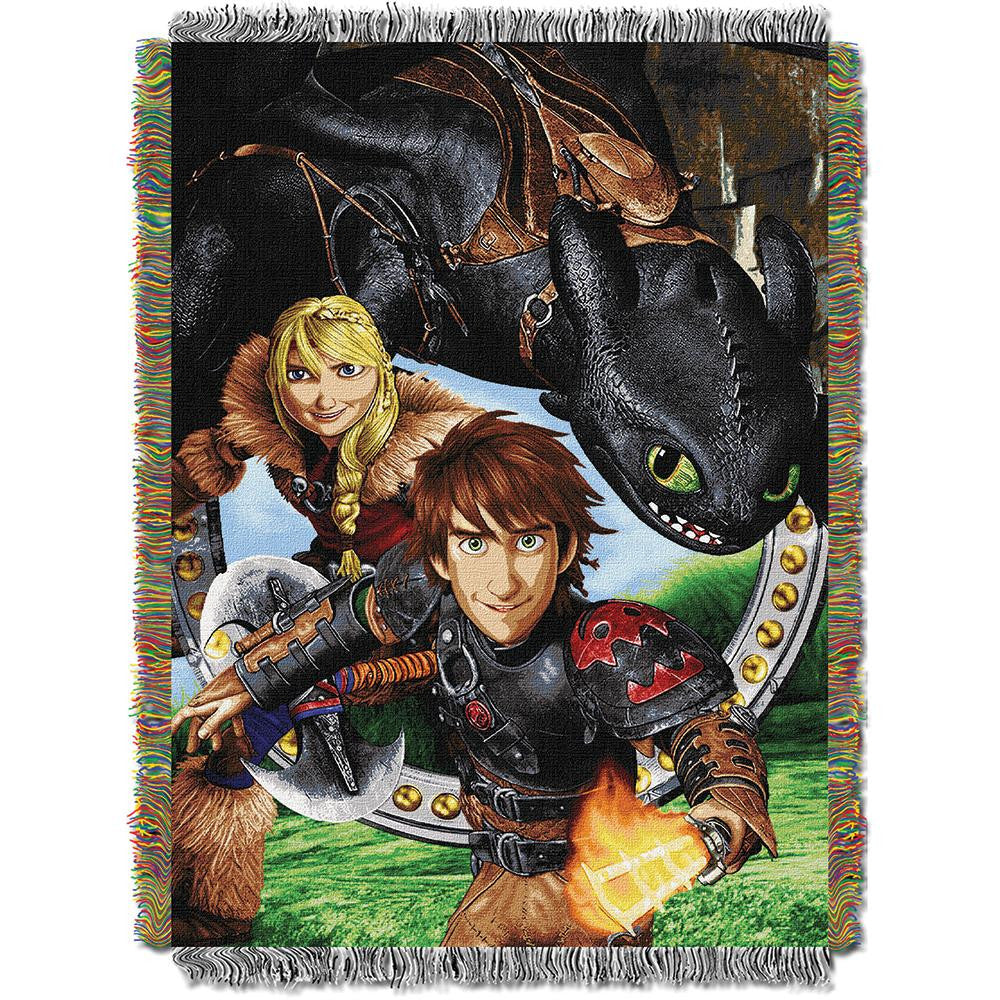 How to Train Your Dragon 2 Imagine Dragons Triple Woven Jacquard Throw (48x60)