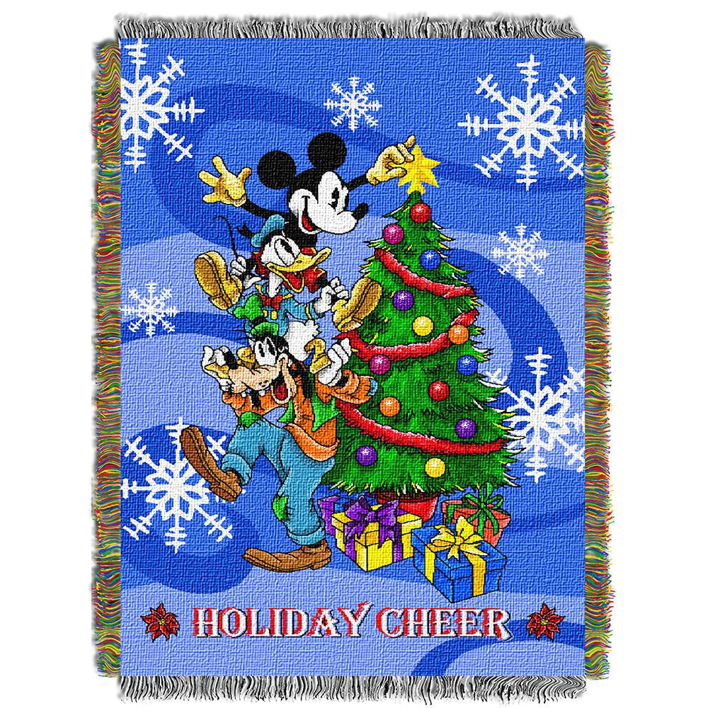 Mickey Spread Cheer Woven Tapestry Throw (48inx60in)