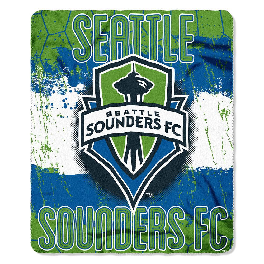 Seattle Sounders FC MLS Light Weight Fleece Blanket (50inx60in)