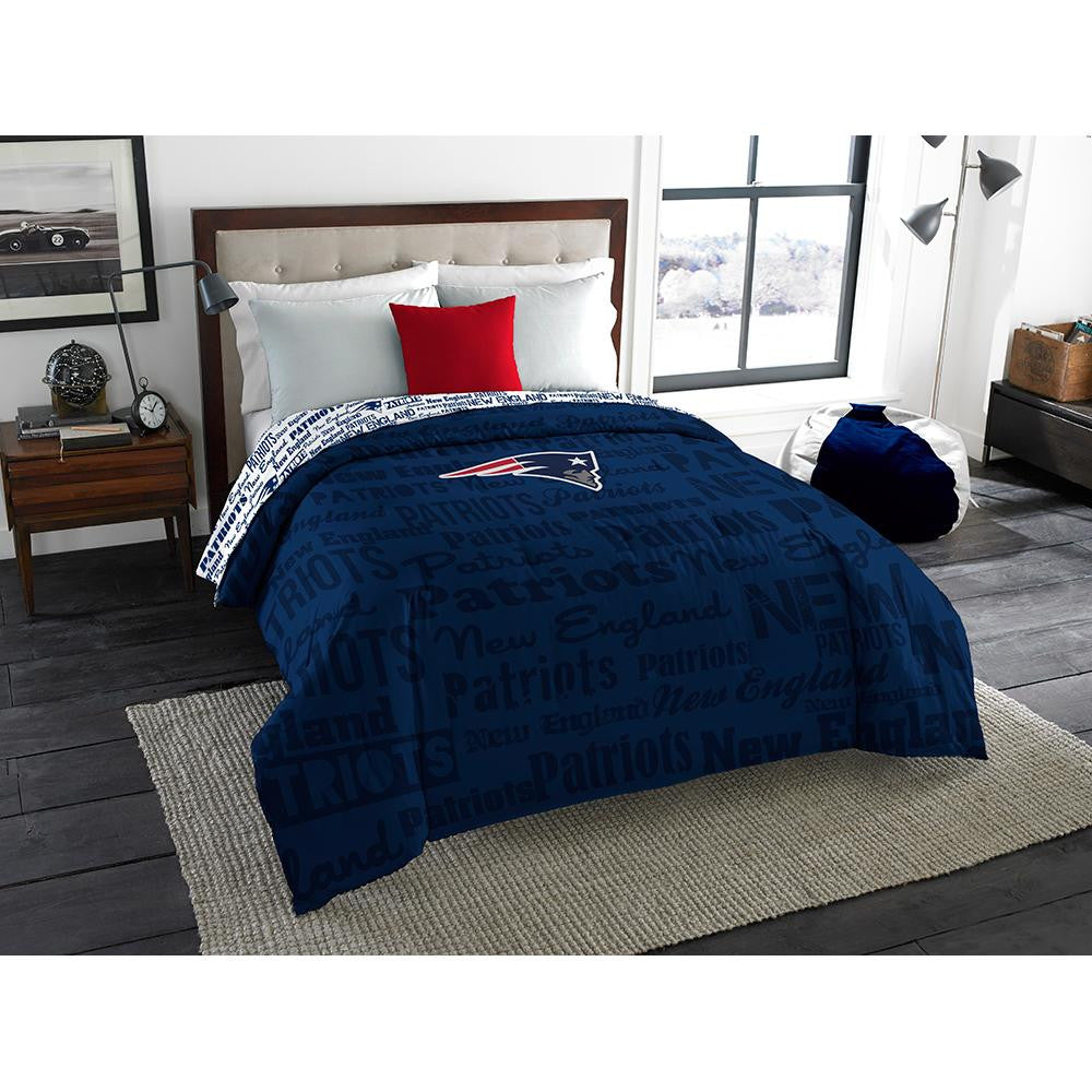 New England Patriots NFL Full Comforter (Anthem) (76 x 86)