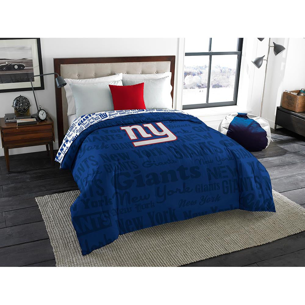 New York Giants NFL Full Comforter (Anthem) (76 x 86)