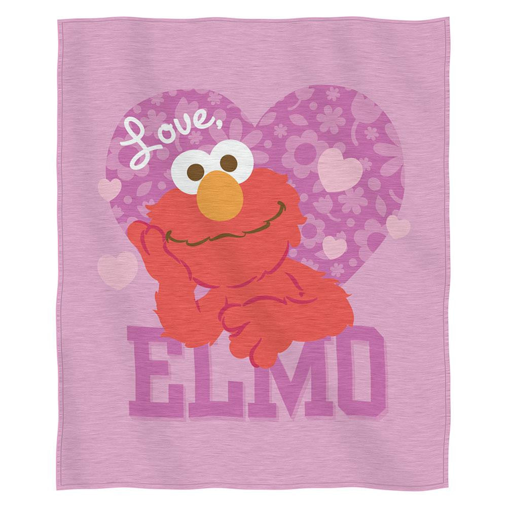 Sesame St-Love Elmo Sweatshirt Throw (50 x 60)