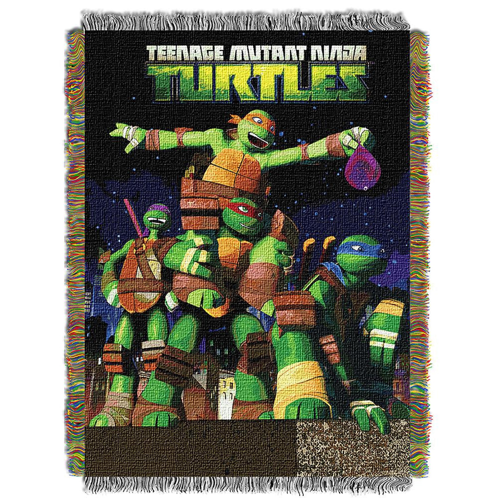 TMNT Guardian's Ninjas Woven Tapestry Throw (48inx60in)