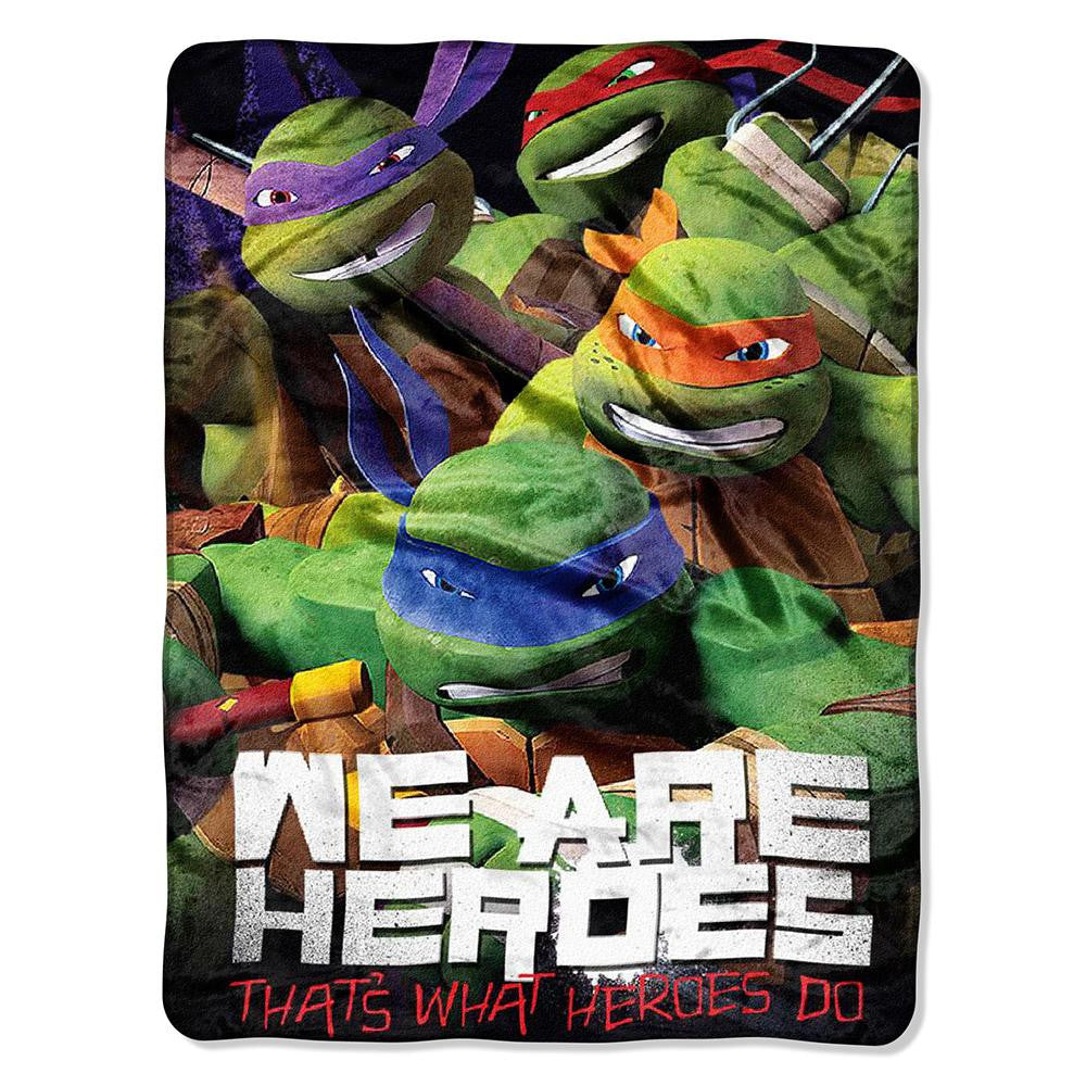 TMNT We Are Heroes Micro Raschel Blanket (46in x 60in)