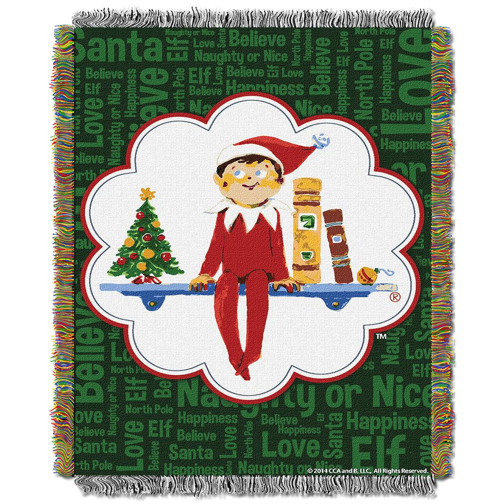 Elf Movie Pose Woven Tapestry Throw Blanket (48x60)