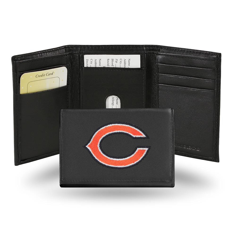 Chicago Bears Embroidered Trifold Wallet