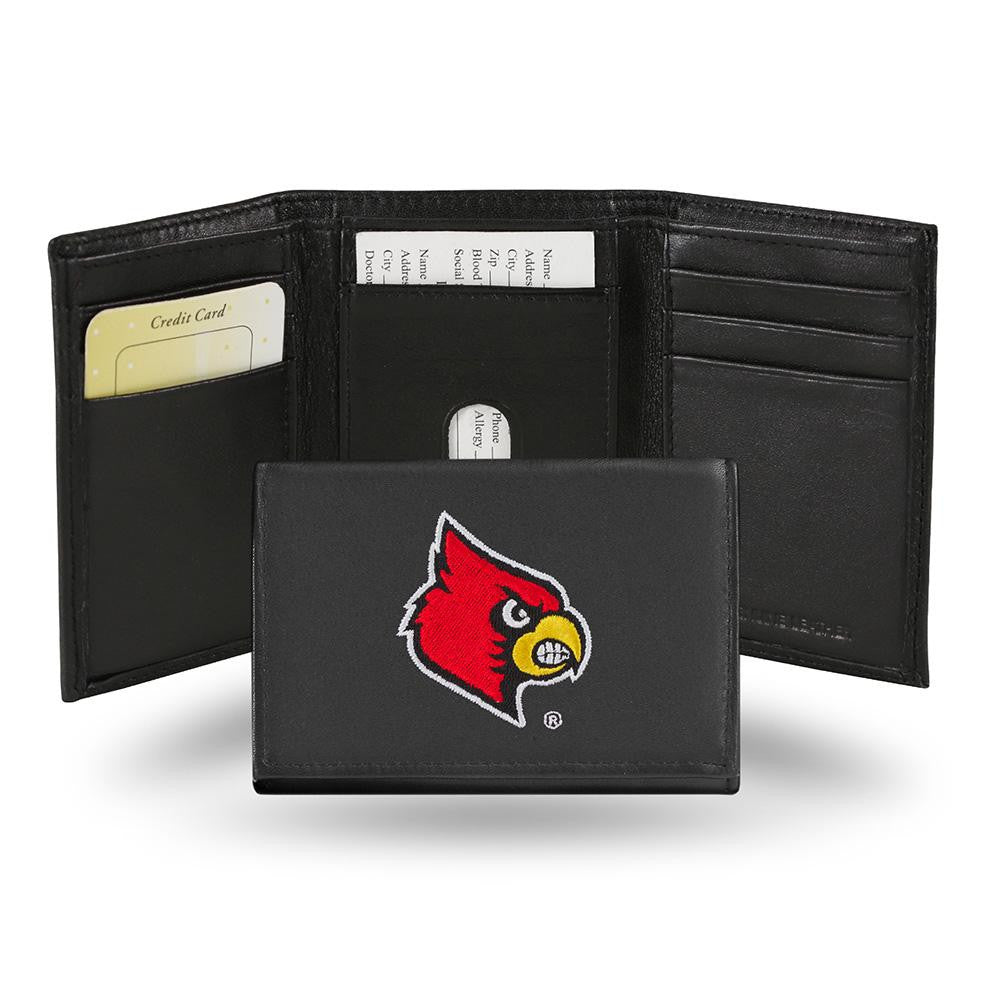 Louisville Cardinals Embroidered Trifold Wallet