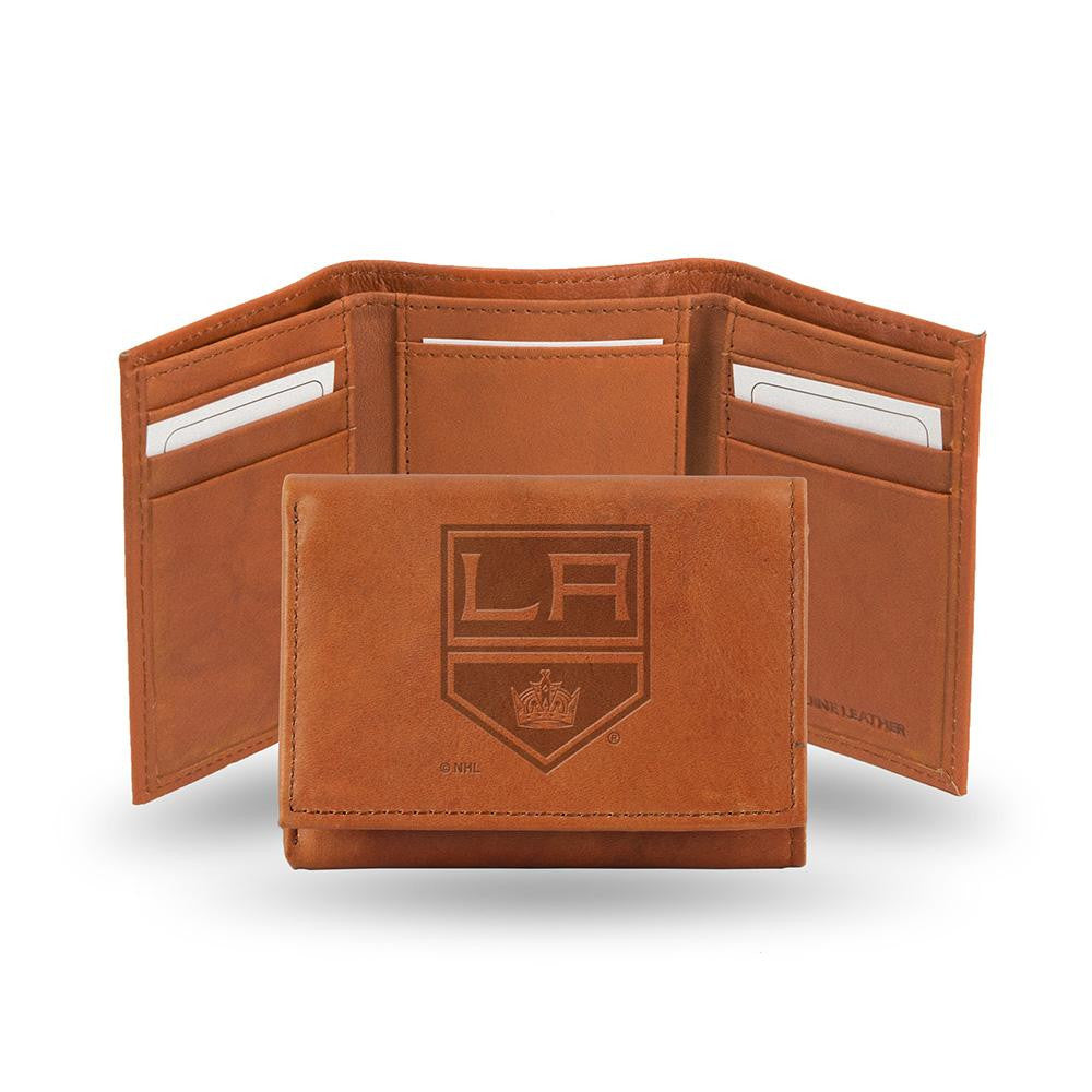 Los Angeles Kings Tri-Fold Wallet (Pecan Cowhide)