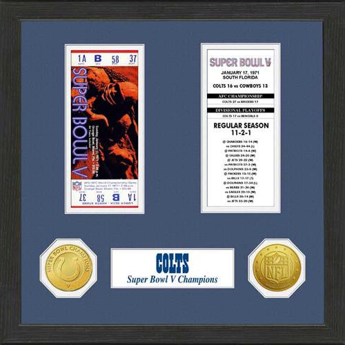 Baltimore Colts SB Championship Ticket Collection