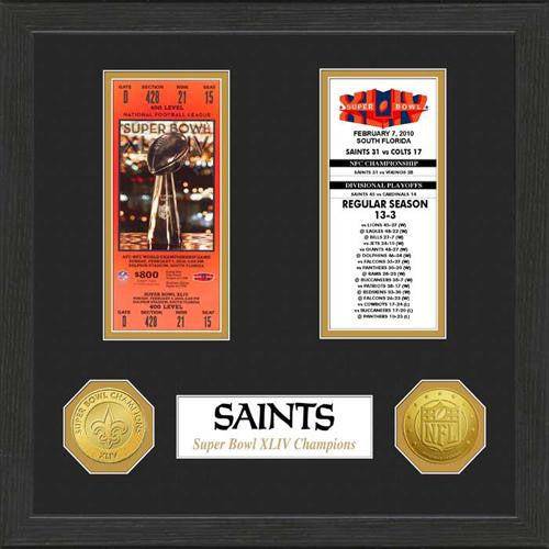 New Orleans Saints SB Championship Ticket Collection