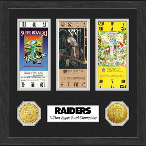 Oakland Raiders SB Championship Ticket Collection
